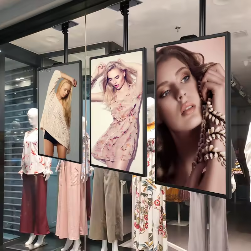 Hanging Double Sided LCD Window Digital Signage
